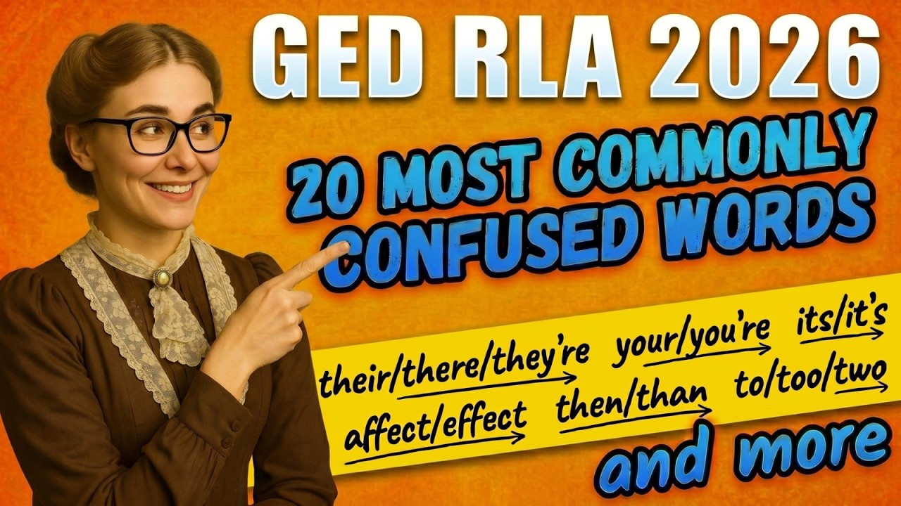 GED RLA 2026 | 20 najczęściej błędnie używanych sł&oacute;w | 95% os&oacute;b źle je rozumie