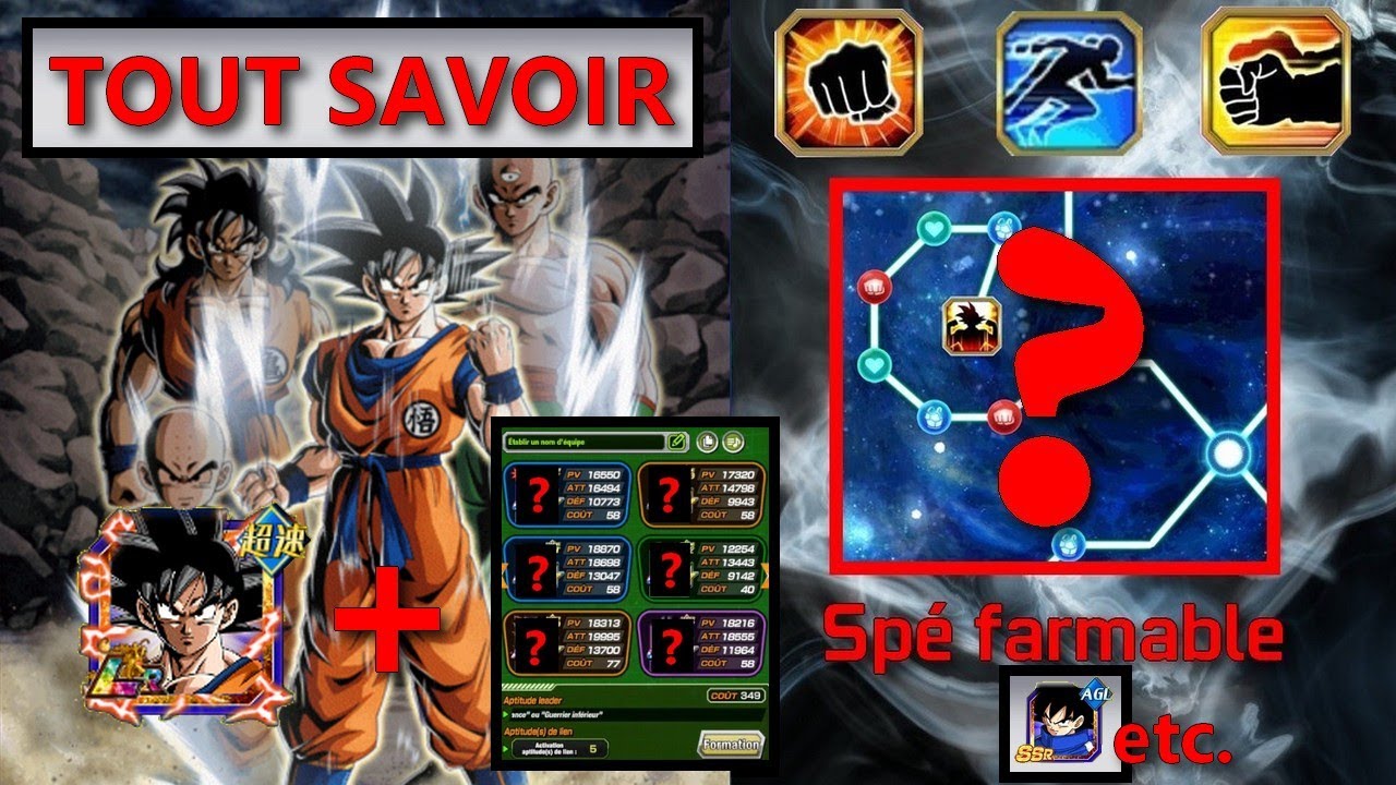 TOUT SAVOIR SUR GOKU LR PARTIE 2 : SUPP CRIT ESQUIVE ? SPE FARMABLE ? DANS QUELLES TEAMS LE JOUER ?