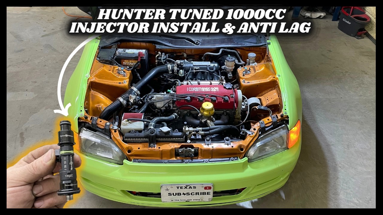 1000cc Hunter Tuned Injector Install & Anti Lag Setup
