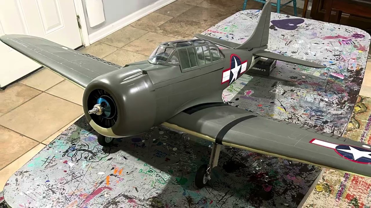 Nexa SBD Dauntless “A-24 Banshee” 1540mm rc plane build part 2