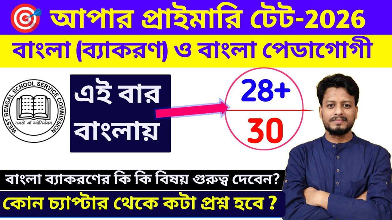 Upper Primary TET Bengali Pedagogy Class || Bengali Syllabus || Upper Primary TET Bengali Syllabus