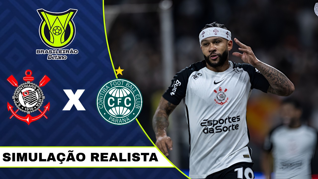 CORINTHIANS x CORITIBA | BRASILEIRÃO 2026 | AO VIVO E COM IMAGENS | SIMULAÇÃO EM 4K PES 21