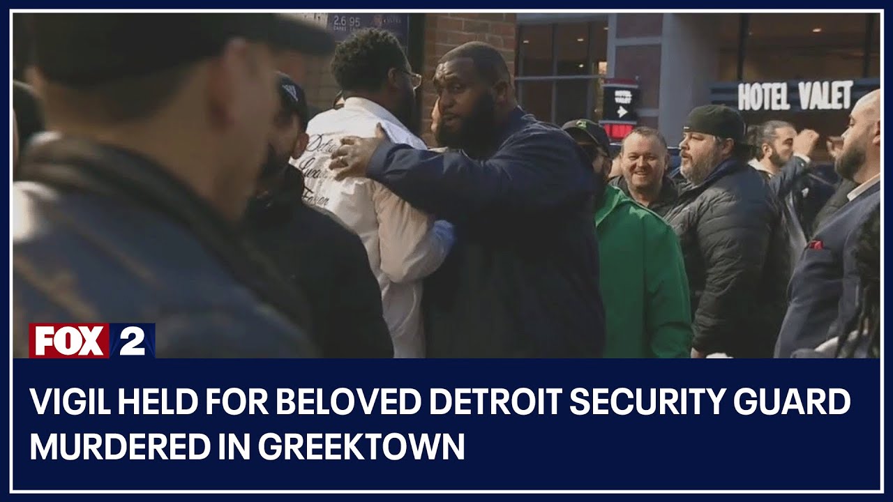 Vigil held for beloved Detroit security guard murdered in Greektown | FOX 2 News
