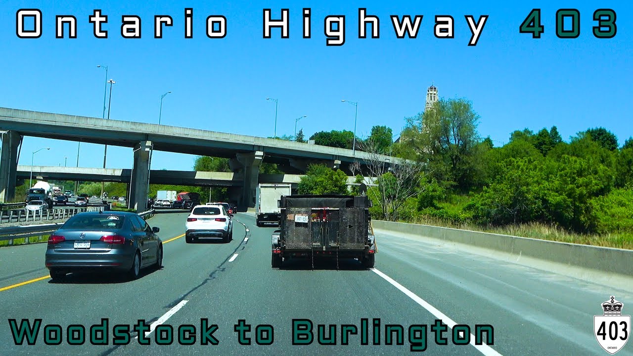 Ontario Highway 403 EB - Woodstock to Burlington - May, 2024