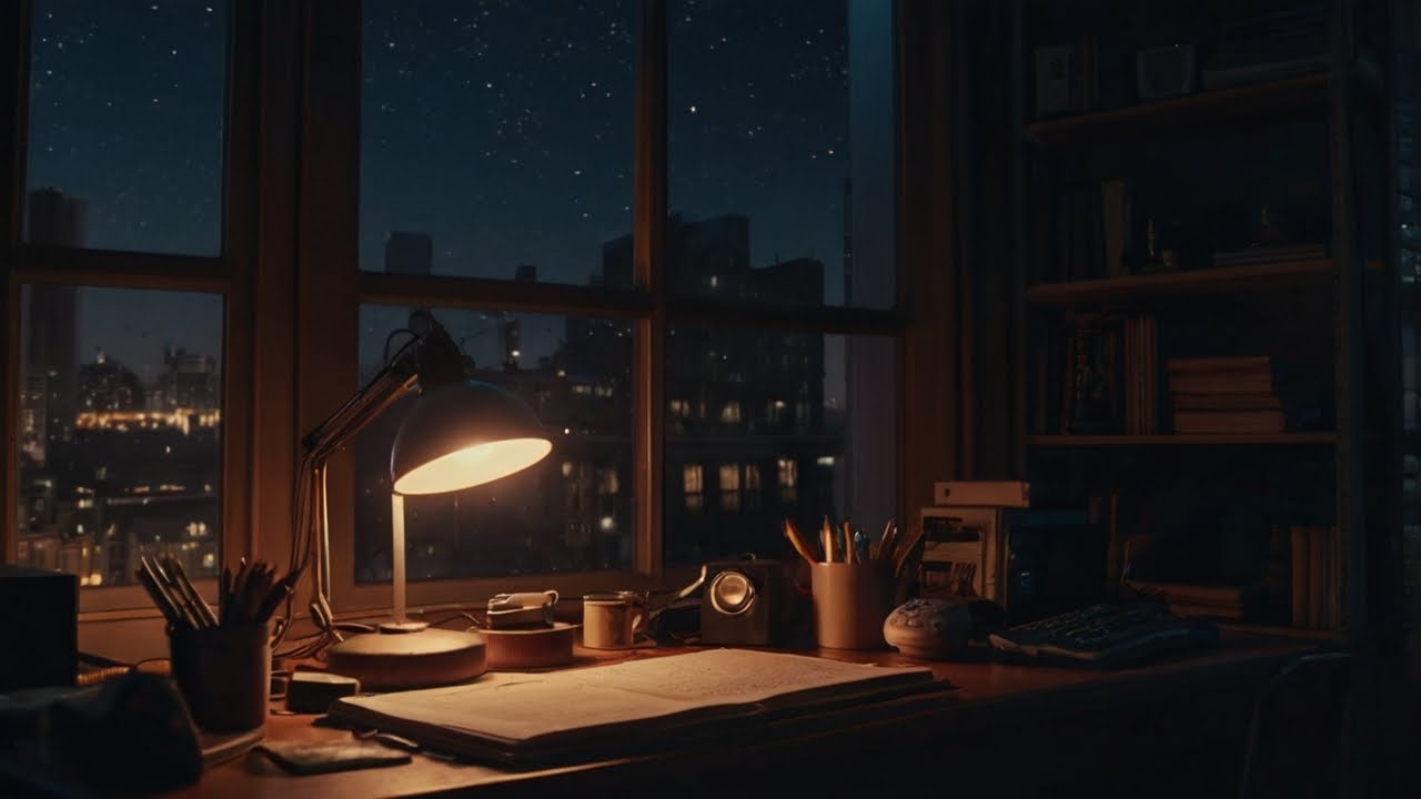 Late Night Lofi 🌙 Deep Focus Music for Studying, Reading & Working | Calm Desk Music