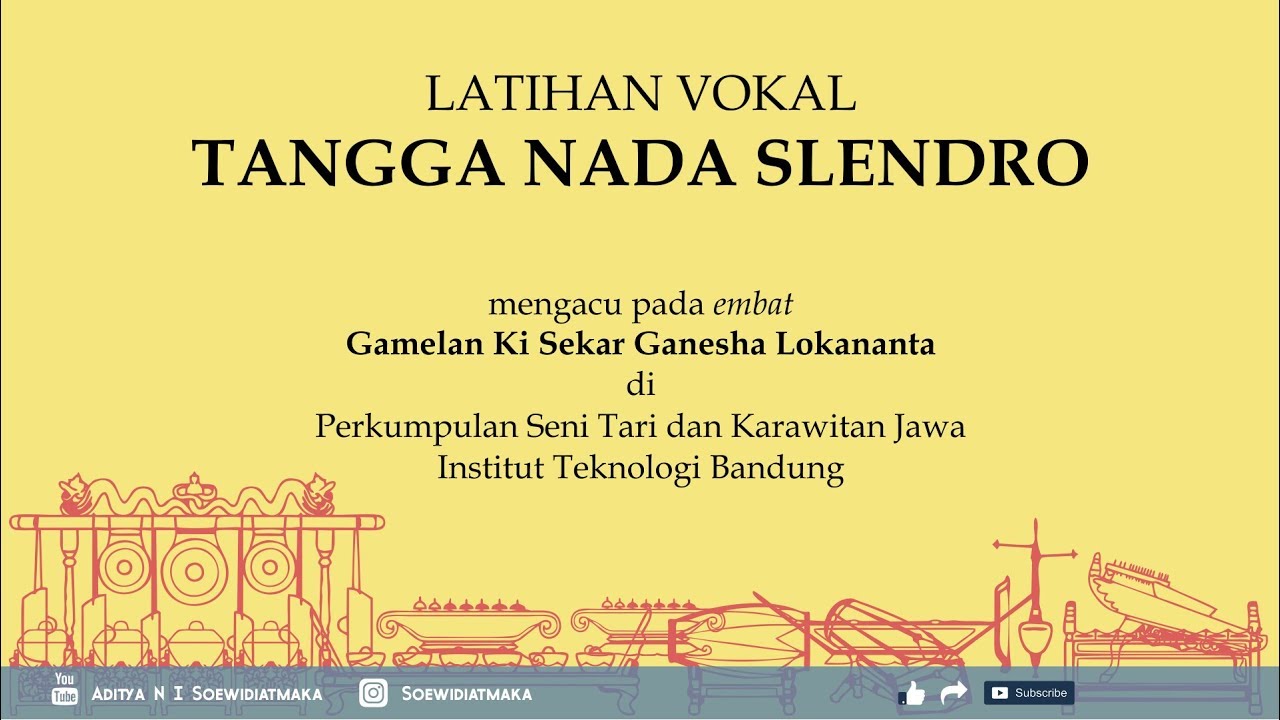 Latihan Vokal: Tangga Nada Slendro