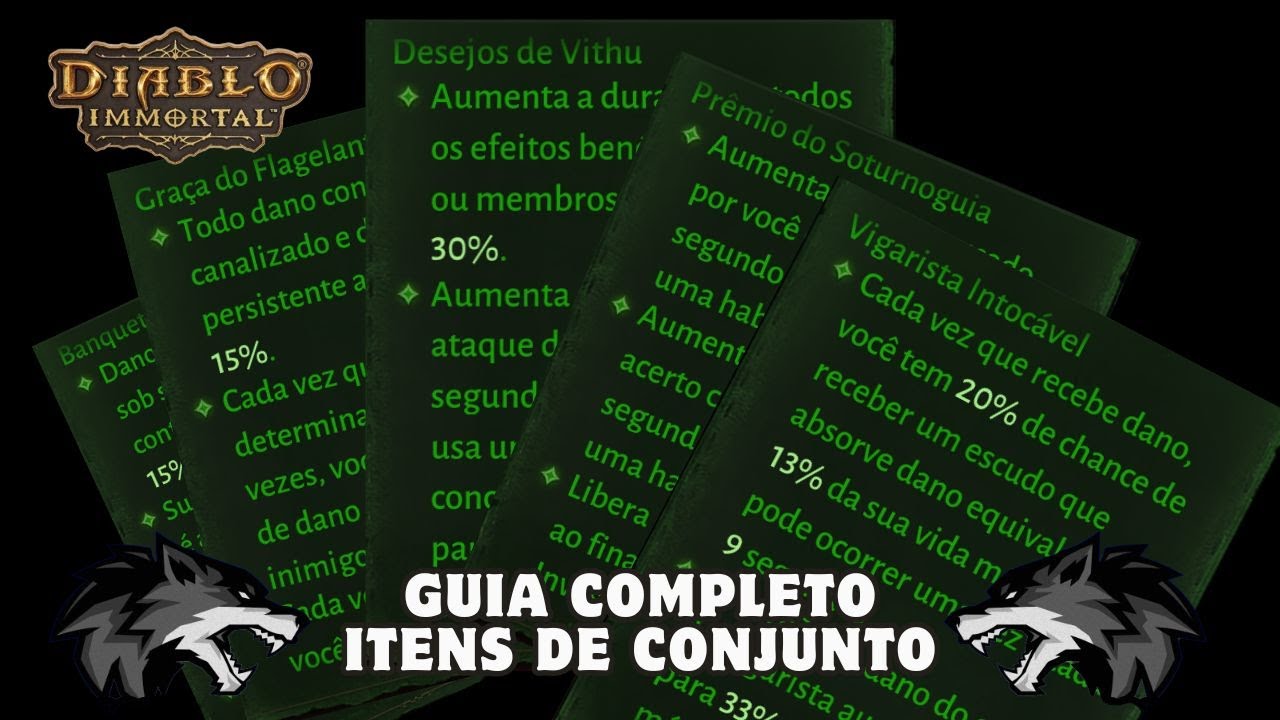 Saiba tudo sobre itens de cojunto. Guia completo 2025 [ Diablo Immortal ]