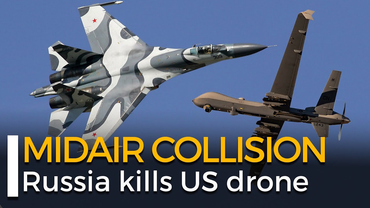 MQ-9 Reaper vs Su-27 Midair Collision