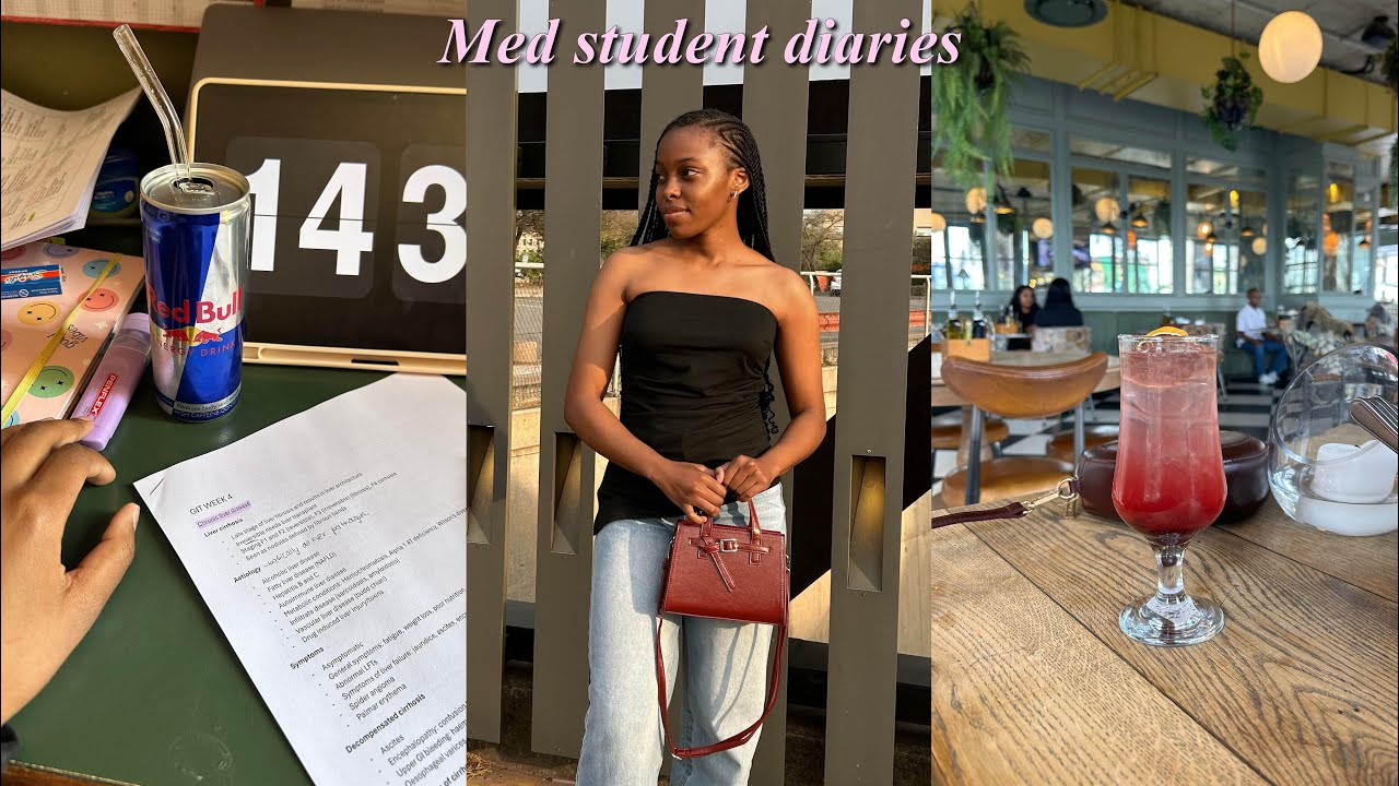 Med student diaries | exam prep with me, lots of studying, lunch date, clinic visit, end of GIT