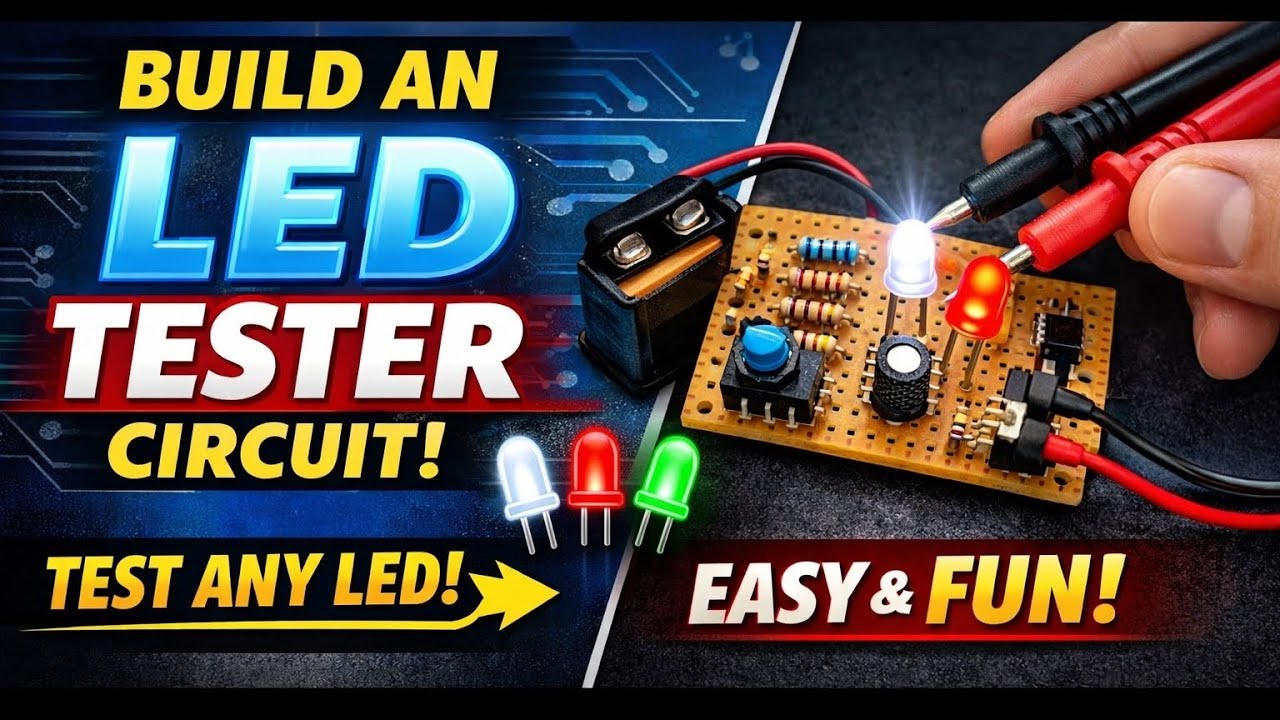 How to Build a Simple LED Tester Circuit | Test Any LED Without Multimeter (Easy DIY)