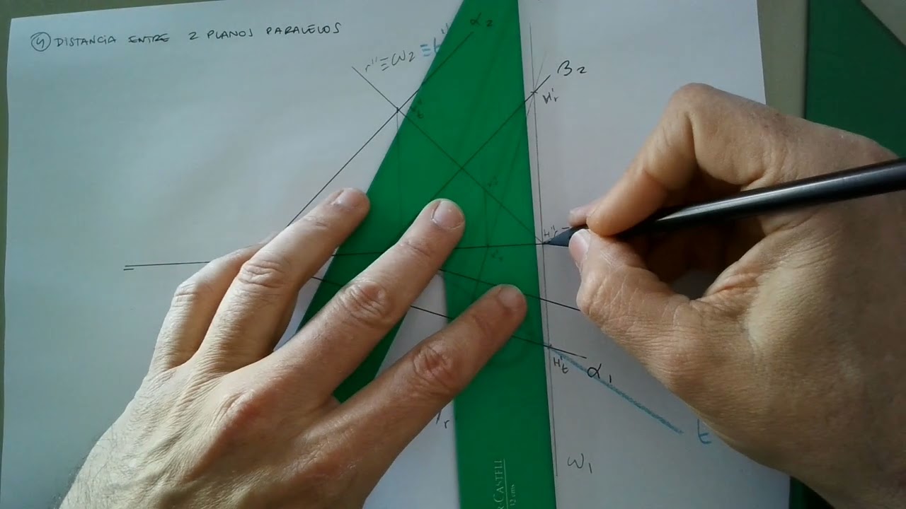 Distancias Diédrico 4: Distancia entre dos planos paralelos (1 de 2)