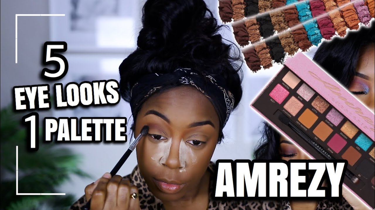 5 EASY LOOKS USING ABH AMREZY EYESHADOW PALETTE | BEGINNER FRIENDLY! | Andrea Renee