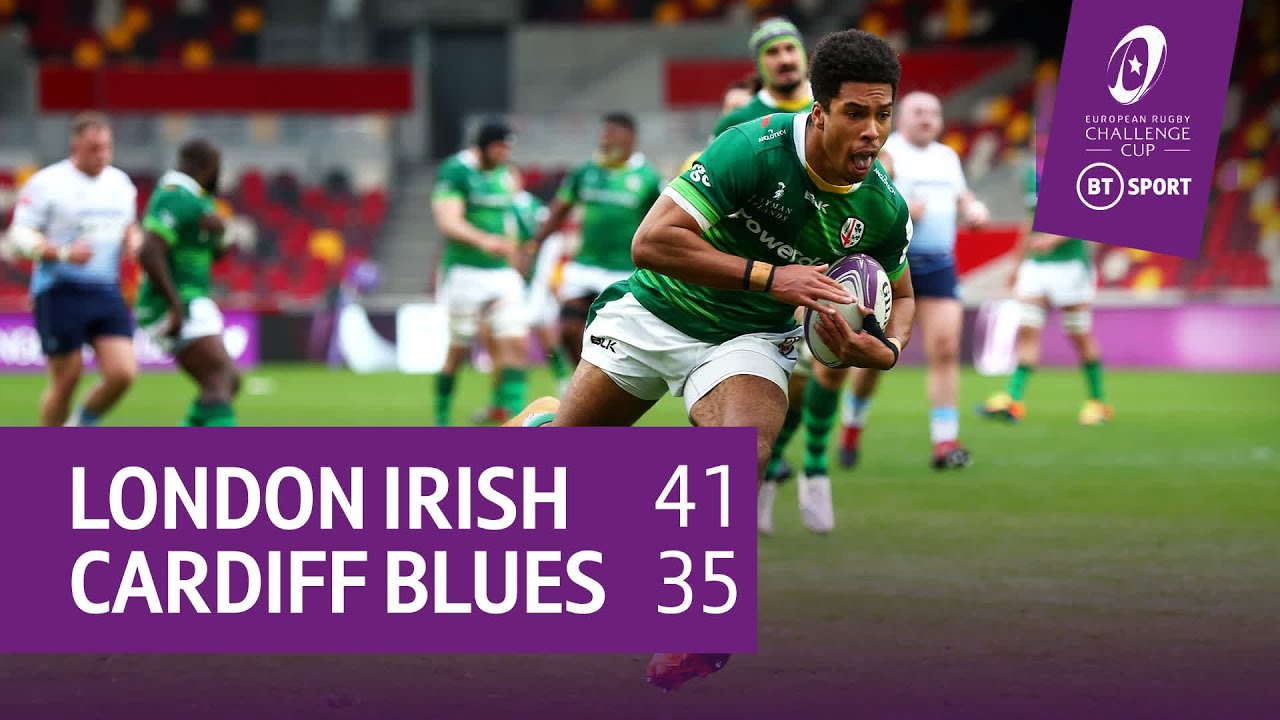 London Irish vs Cardiff Blues (41-35) | 14-Man Exiles Stun Blues Late On | Challenge Cup Highlights