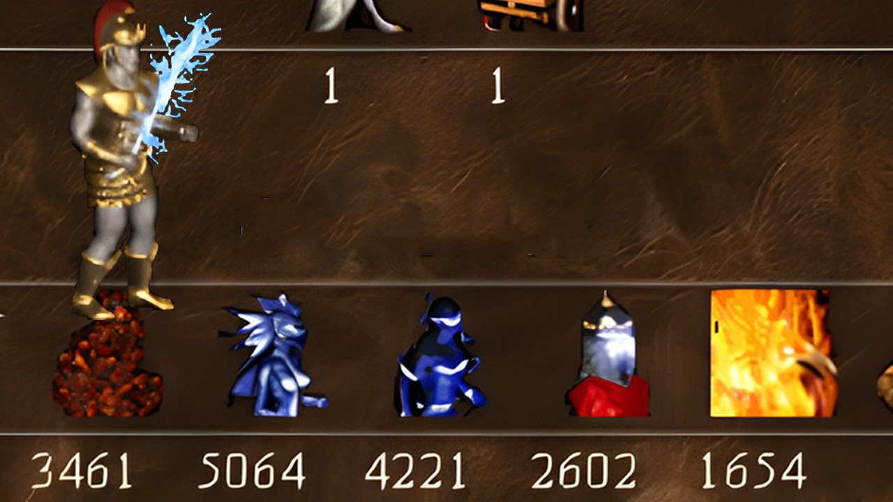 Heroes 3: Defeating the Conflux final boss with 80+ Primary skills after an intense battle!