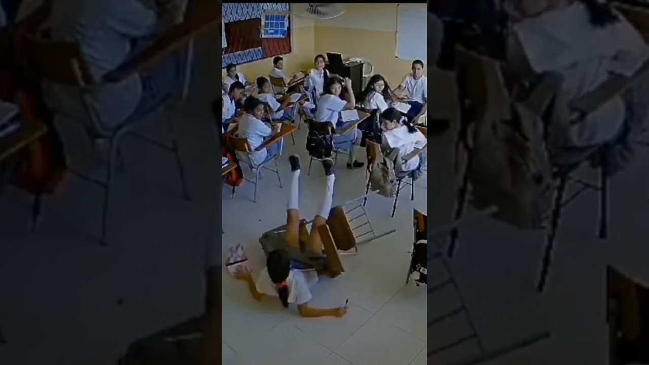 NO te vayas a caer!! #musica #humor #elbuendocente #profesor #alumna #caidas #golpes #risas