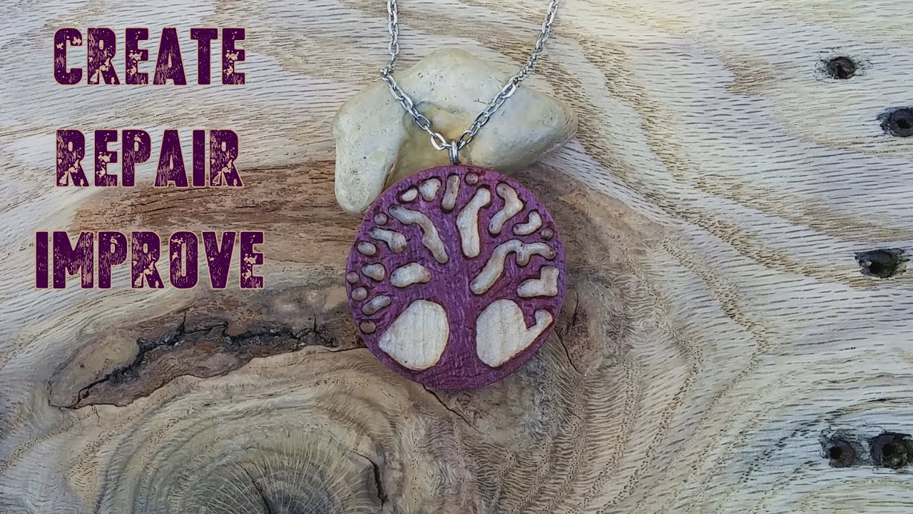 Making a Wooden Tree Of Life Necklace Pendant