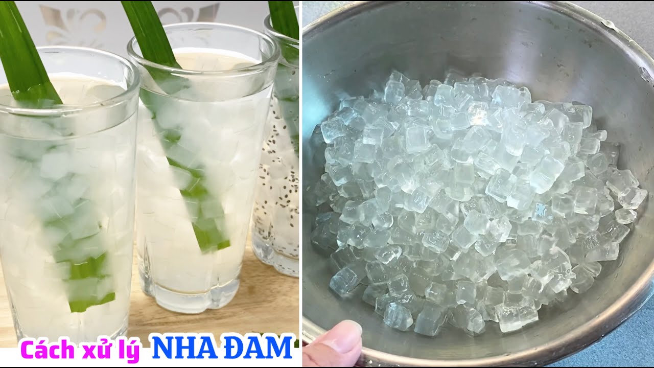 Cách nấu NHA ĐAM ĐƯỜNG PHÈN giòn thơm và cách xử lý nha đam không hề bị đắng nhớt