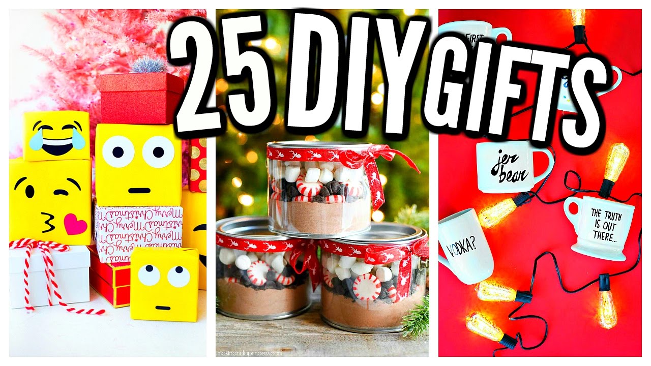 25 DIY Christmas Gifts! Homemade Gift Ideas!