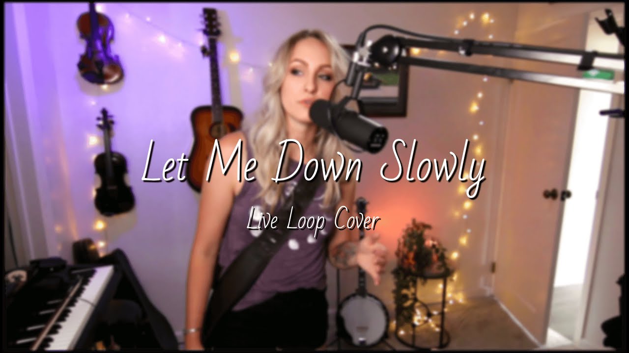 Let Me Down Slowly (Live Loop With Violin Cover) - Justine Griffin