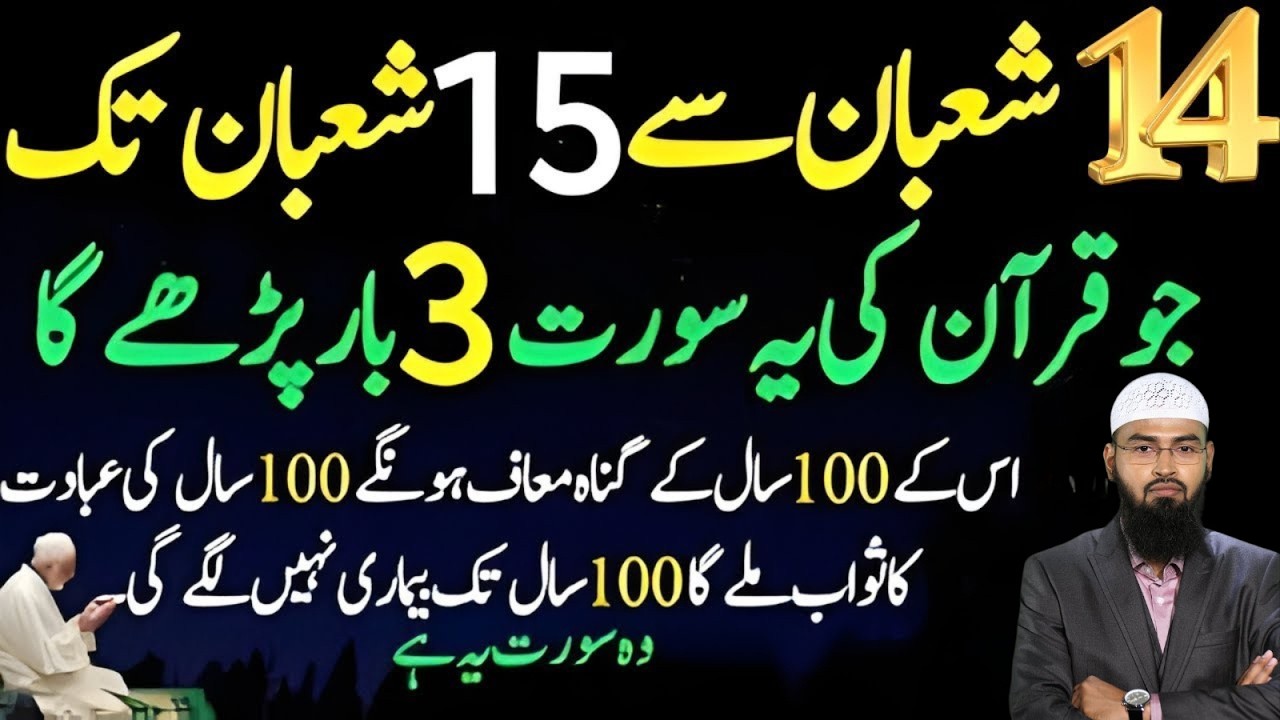 14 Shaban Se 15 Shaban Tak Ka Khas Wazifa | Shab-e-Barat 2026 | Faiz Syed