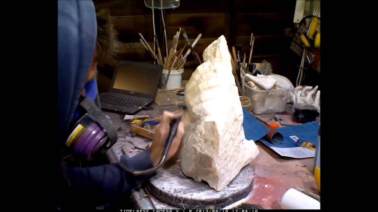 Michael Gallop - My first marble carving