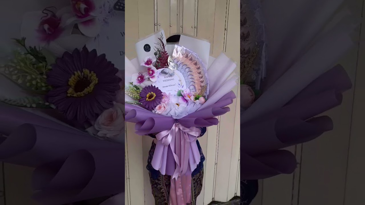 hadiah pernikahan? buket model ini bisa nihh #hadiah #wedding #buketuang #buket #youtubeshorts