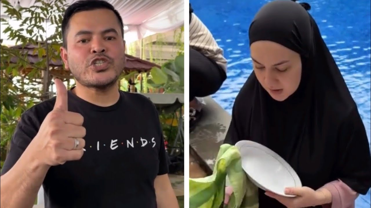 Irish dan Haldy mengadakan bukber bersama orang - orang Aceh di rumahnya 