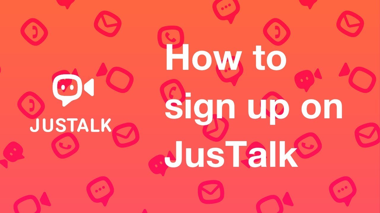 How to sign up with your phone number and JusTalk ID