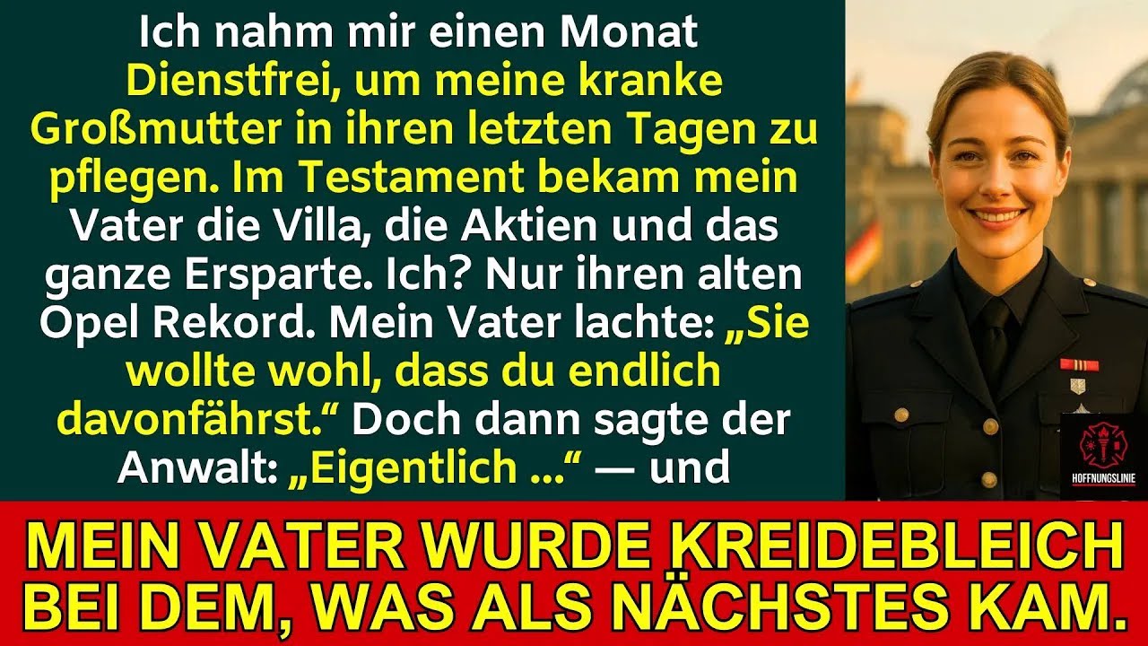 Ich nahm mir einen Monat frei, um meine Oma zu pflegen – und ahnte nicht, was im alten Auto steckte