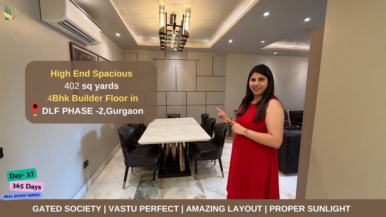 4Bhk Builder Floor in Gurgaon | 400 sq yd Builder Floor in DLF Phase -2 |Gurgaon Luxury Floors #dlf2