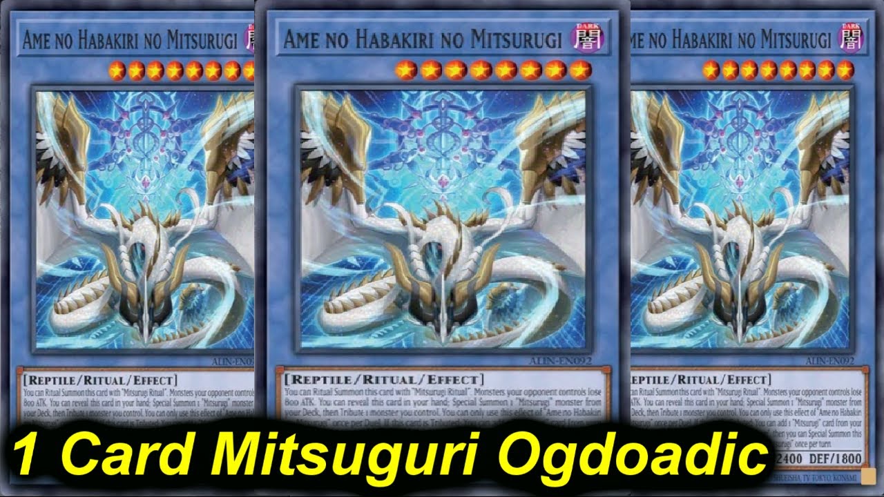 1 CARD MITSURUGI OGDOADIC!!! BROKEN NEW LOCK SUPPORT!!! | Yu-Gi-Oh!