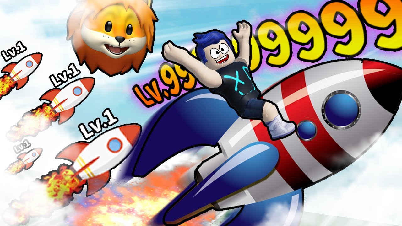 クリックすると強くなる最強のロケットを使って宇宙の果てに誰よりも早く行ってみた結果【 Roblox ロブロックス Racing Rocket 】