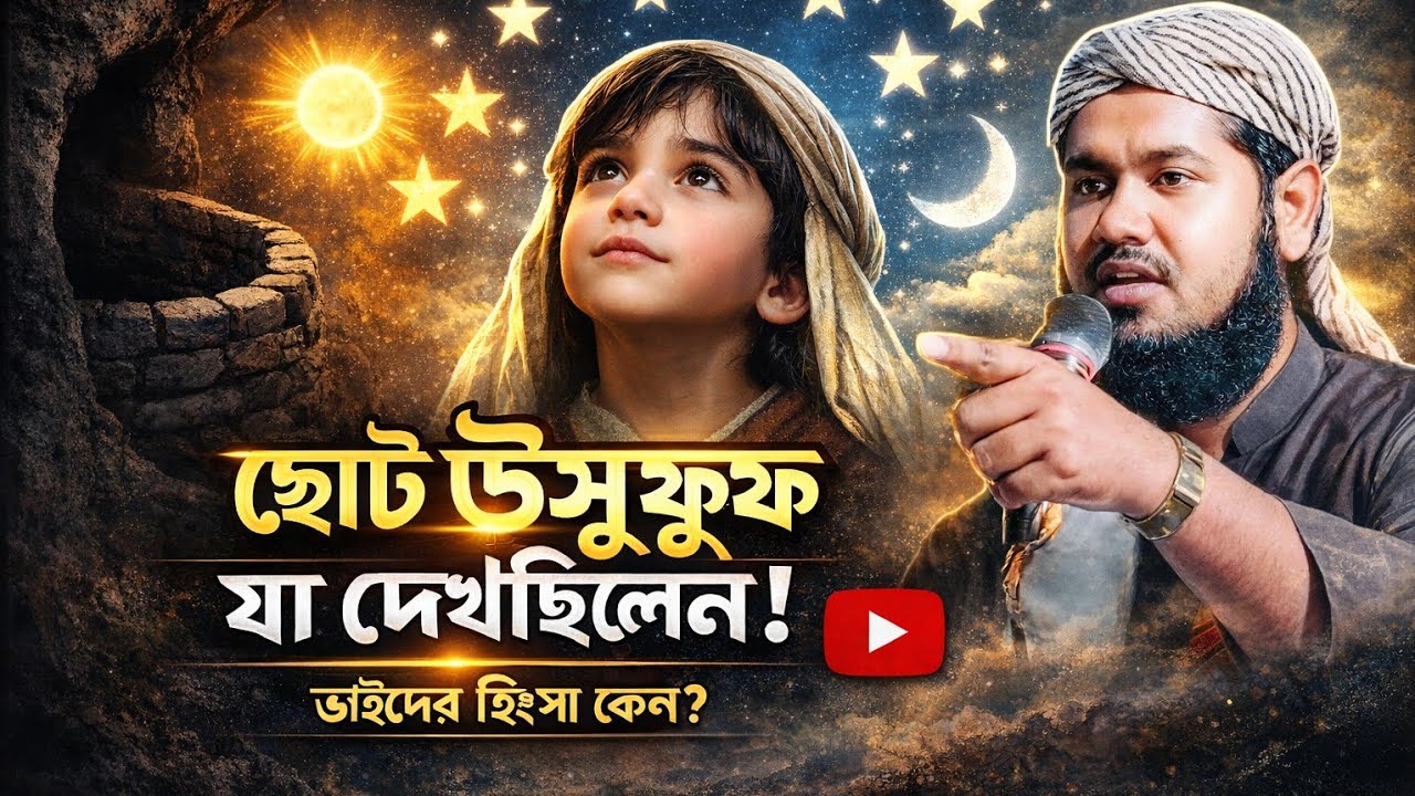 ছোট ইউসুফ যা দেখেছিলেন স্বপ্নে। ভাইদের হিংসা কেন? মাওলানা ইউসুফ আলীর একেবারে নতুন কন্ঠে ওয়াজ..