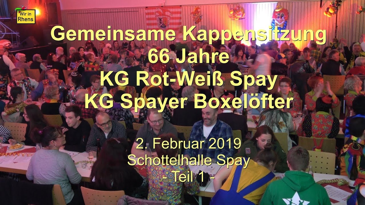 Spayer Karneval, gemeinsame Sitzung 2019 -  Teil 1