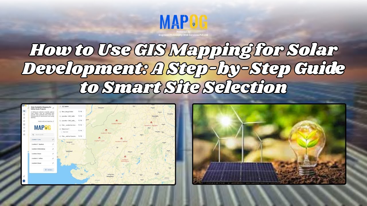 Find the Best Land for Solar Projects with GIS #gismapping #tech #solarenergy #nocode #viral #mapog