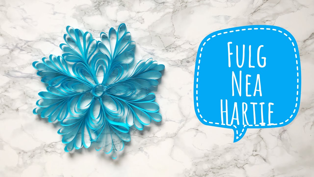 Fulgi de Nea din Hartie Decor Craciun
