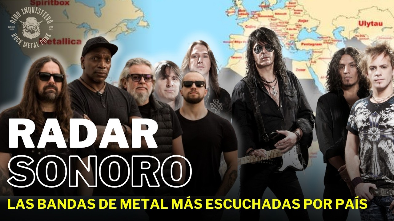 LAS BANDAS DE METAL MÁS ESCUCHADAS DE CADA PAÍS