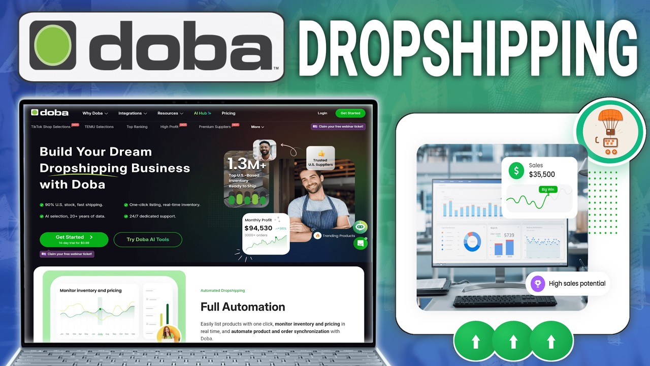 Best Dropshipping Platform 2026? Doba Complete Review & Tutorial