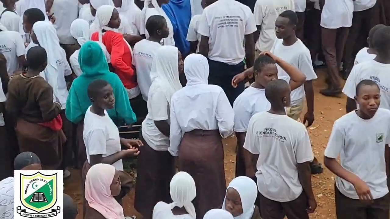 Nkoma Ss Students celebrate after their elections.