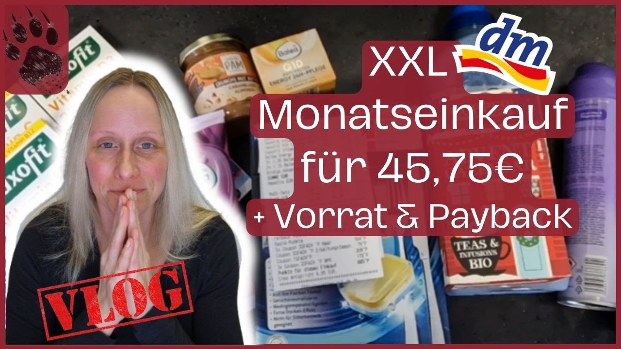 SPAREN günstiger XXL dm Drogerie Monatseinkauf 45,75€ 🤩VORRAT #haul #budgetplanung #vlog #minimalist
