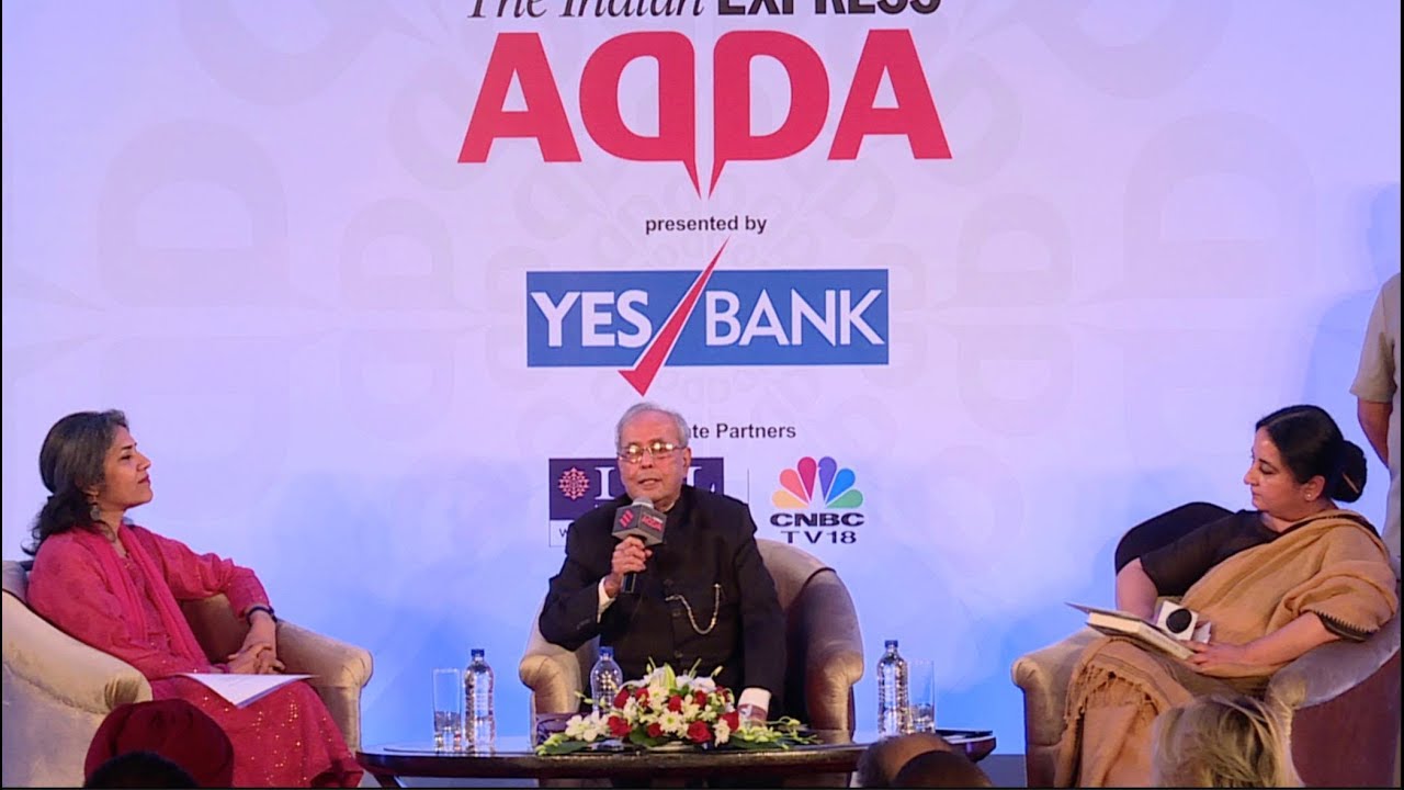 Express Adda With Pranab Mukherjee, Former President Of India