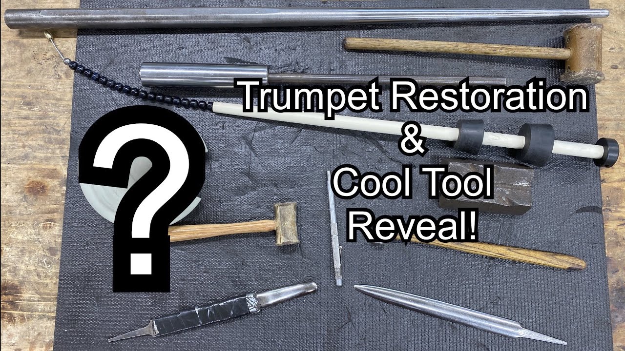 Trumpet Restoration & Cool Tool Reveal- band instrument repair- Wes Lee Music- Ferree’s Tools