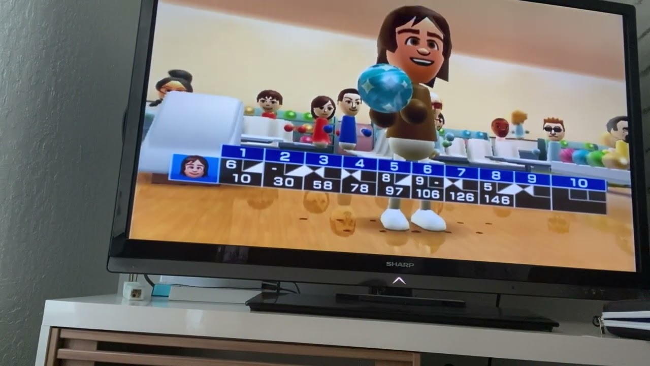 nintendo wii bowling.