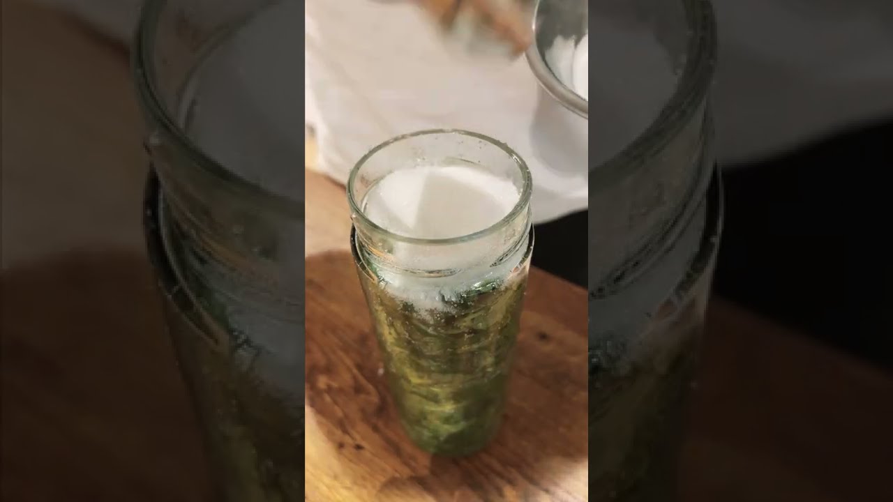 Как у меня получился мятный сироп?