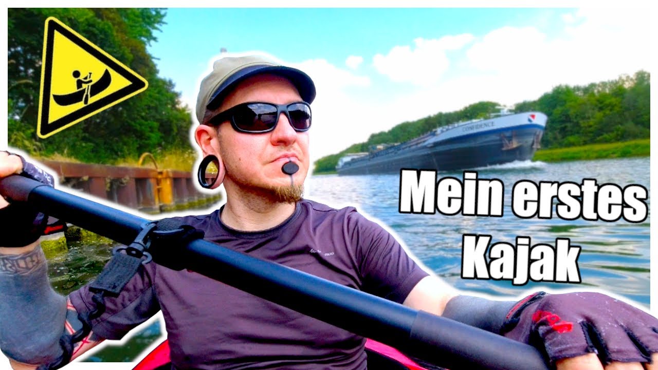 Mein erstes eigenes KAJAK!🛶Testfahrt mit dem Nortik Scubi 1| Kanutour[#1]