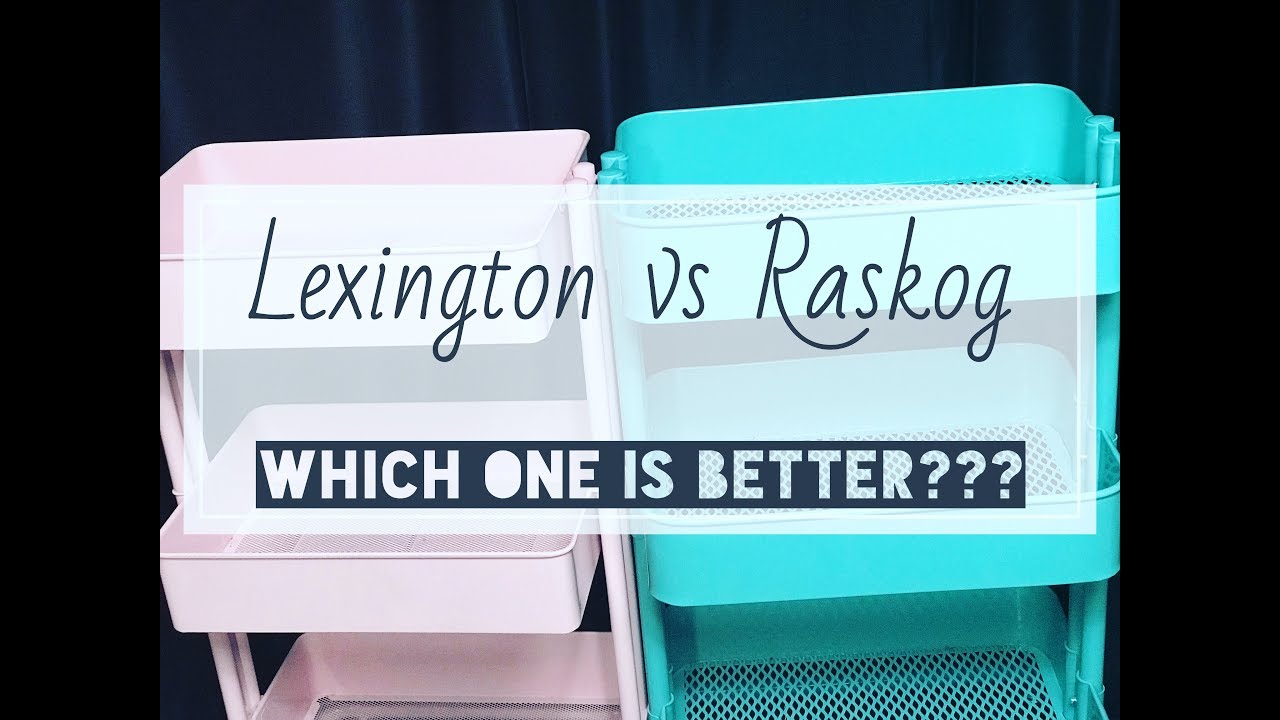 Planner Cart Organization- Lexington Cart vs Raskog