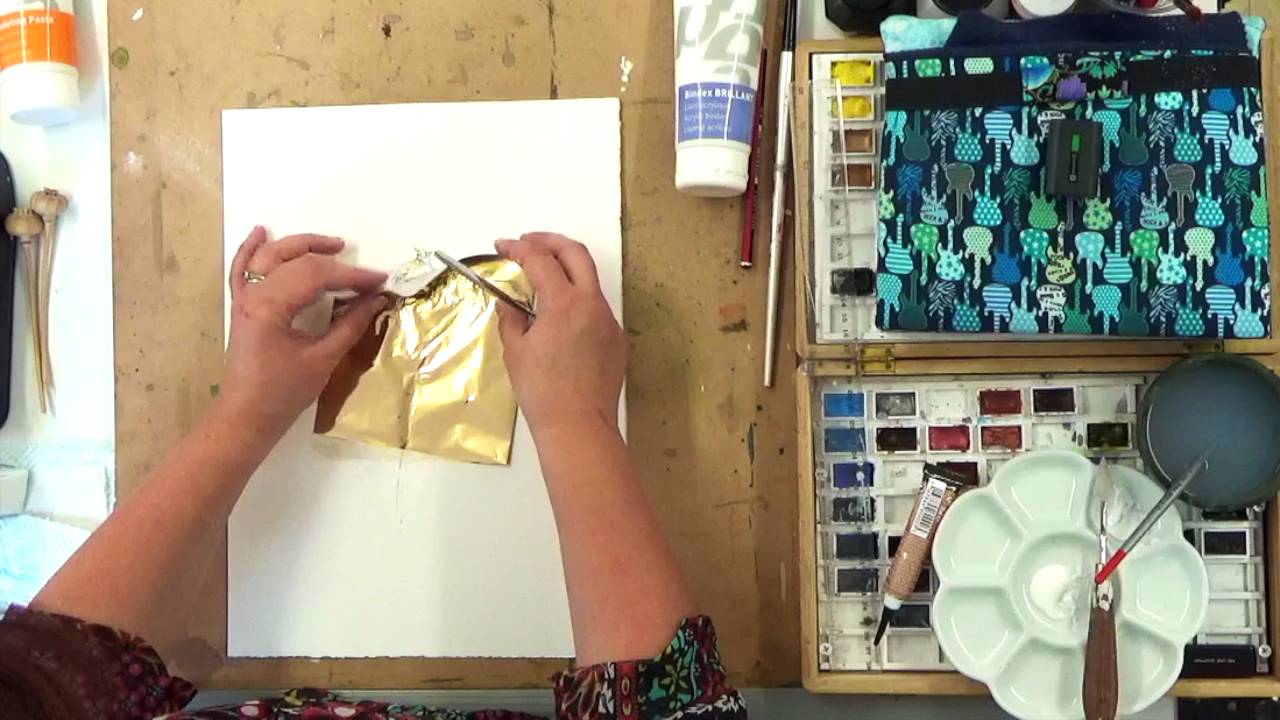 Tutorial: Poppy seed head in mixed media. Part 2.