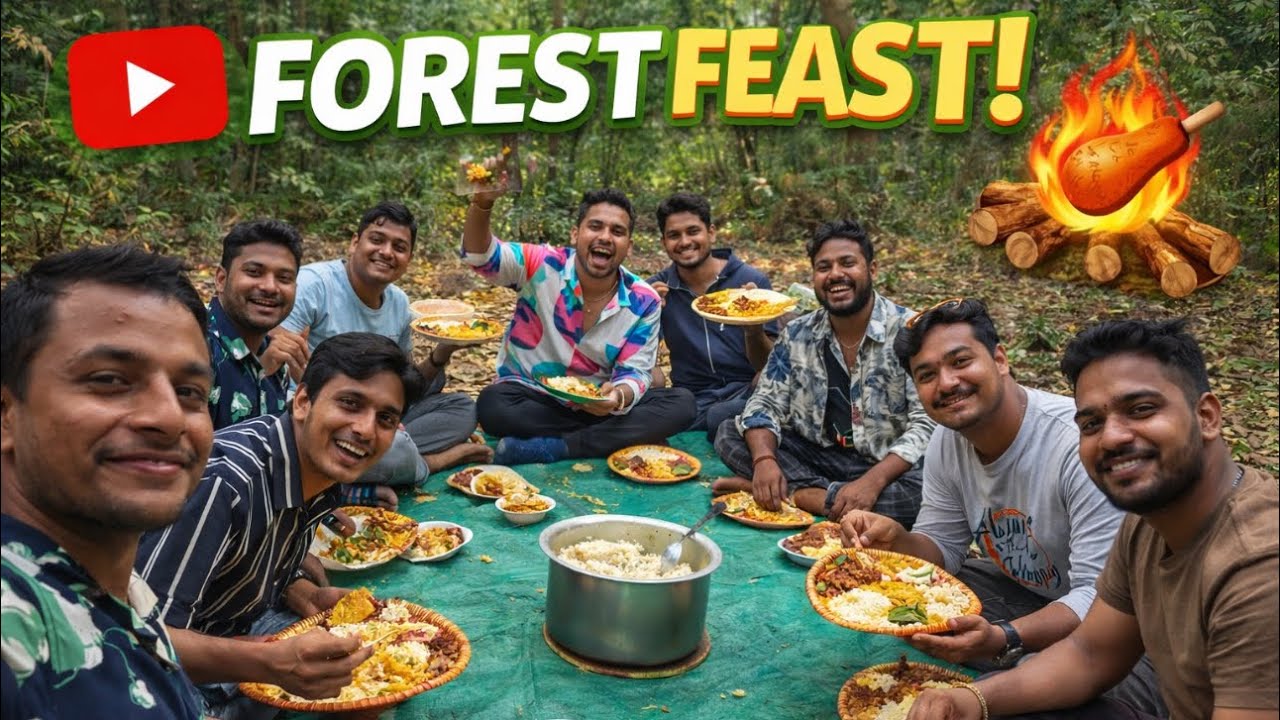 Childhood friends, full masti, and unlimited fun in the forest 🌳memories forever.