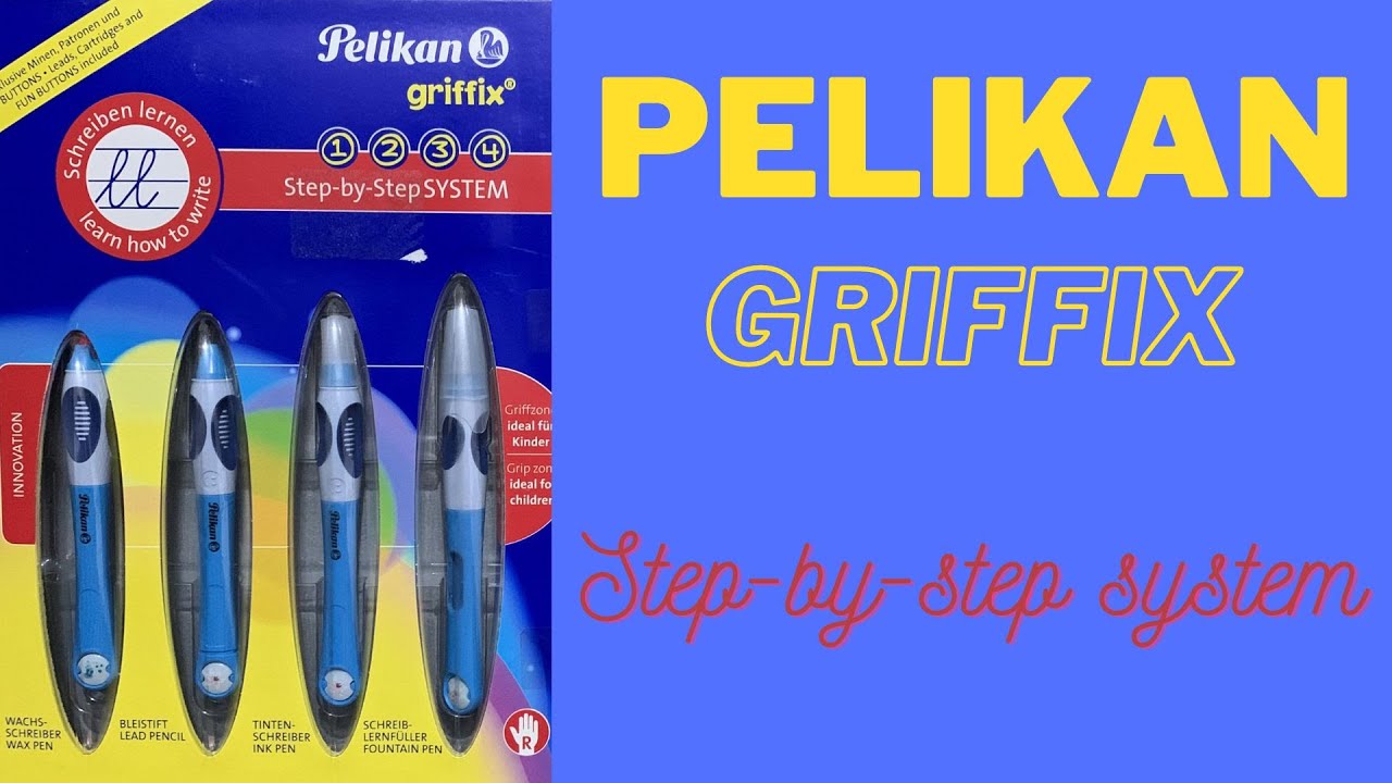 Pelikan Griffix, step-by-step-system to learn how to write in four steps.