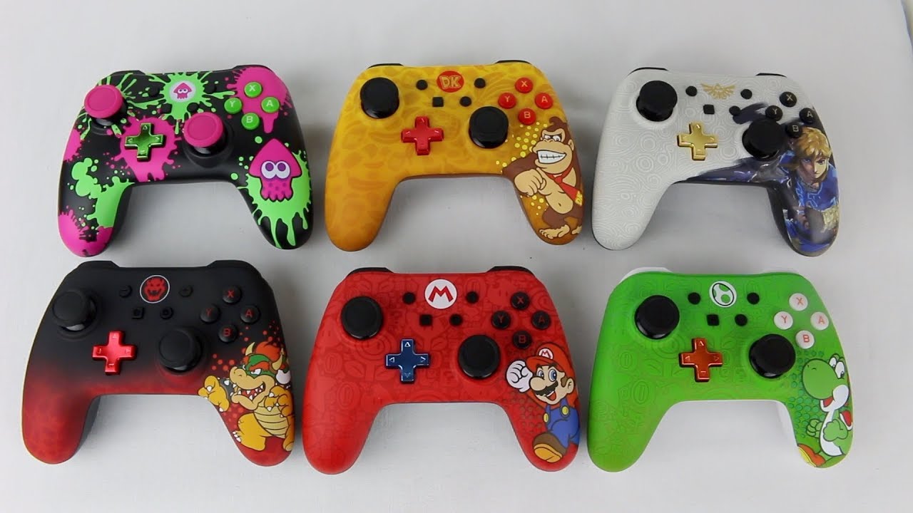 Nintendo Switch PowerA Splatoon/DK/Link/Bowser/Mario/Yoshi Wired Controllers